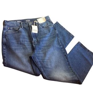 NWT a.n.a‎ Highest Rise Vintage Straight Button Fly Jeans Size 10 Medium Wash